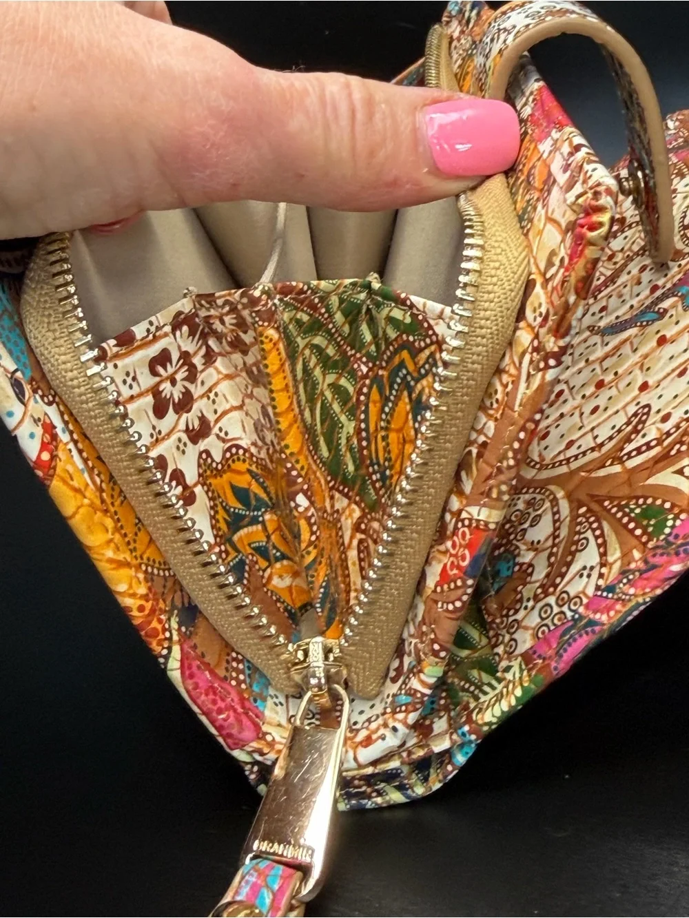 Brahmin Limited Edition Boho‎ 2010’s Marketplace Melbourne Hannah Wallet EUC